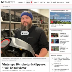 Robotgräsklippare på SVT….